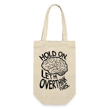 Let me overthink this - Gift Bag for Bottles - nature - Front