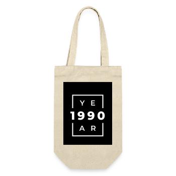 Design Graphique Anniversaire 1990 - Sac à bouteille - nature - Devant