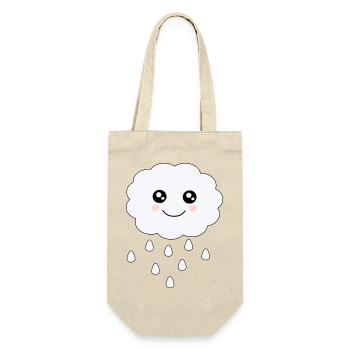 Kawaii Cloud Kawaii Chibi Kawaii Face - Gift Bag for Bottles - nature - Front