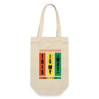Reggae Is My Way – TypoBlock - Gift Bag for Bottles - nature - Front