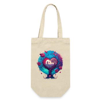 Valentine's Day | Valentine's Day | Love | Love - Gift Bag for Bottles - nature - Front
