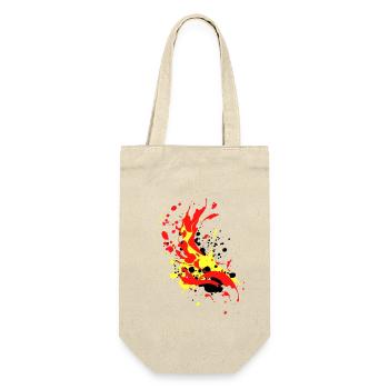 splash bunt farbe muster aufdruck comic style - Geschenkbeutel für Flaschen - Natur - Vorne