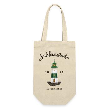 Kappeln, Leuchtturm Schleimünde, Schlei / Ostsee - Geschenkbeutel für Flaschen - Natur - Vorne