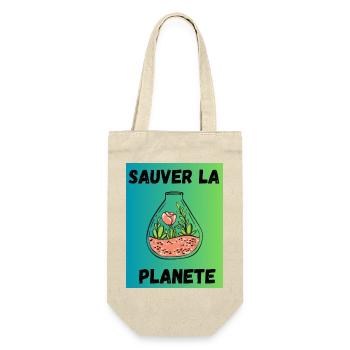 JOUR DE LA TERRE. ECOLOGIE. PLANETE. ENVIRONNEMENT - Sac à bouteille - nature - Devant