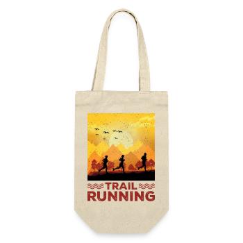 Trail Runner Running Jogging Jogger I Gift - Gift Bag for Bottles - nature - Front