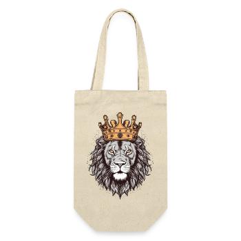 Lion with crown - Gift Bag for Bottles - nature - Front