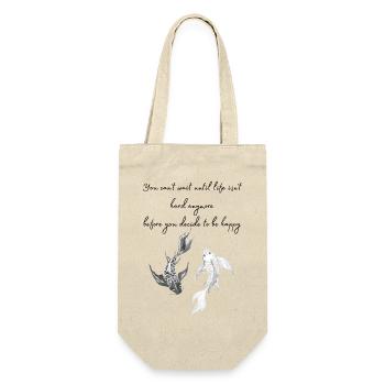 You cant wait until life is not hard anymore - Gift Bag for Bottles - nature - Front