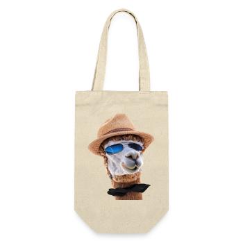 alpaca hut sonnenbrille fliege - Geschenkbeutel für Flaschen - Natur - Vorne