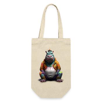 Street style hippopotamus | Hippo lovers - Gift Bag for Bottles - nature - Front
