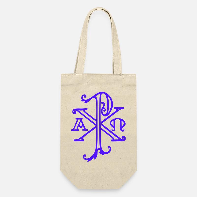 Monogramme Christ - Sac à bouteille - nature