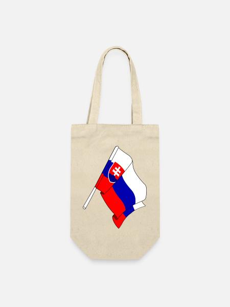 Flagge der Slowakei - Geschenkbeutel für Flaschen - Natur