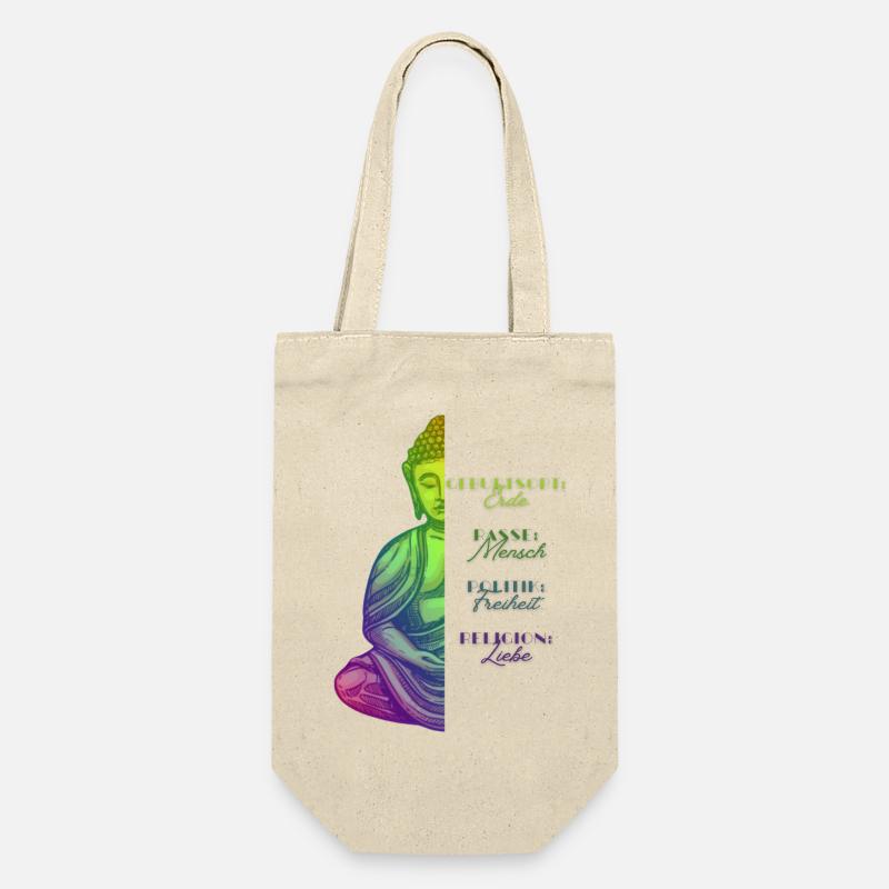 Palette de couleurs Bouddha Terre Amour Liberté - Sac à bouteille - nature