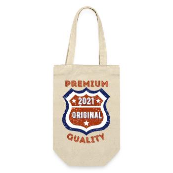 Premium Quality 2021 - Gift Bag for Bottles - nature - Front