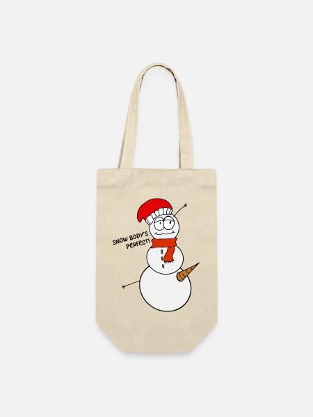 Lustiger Spruch Witzig Humor Geschenkidee - Geschenkbeutel für Flaschen - Natur