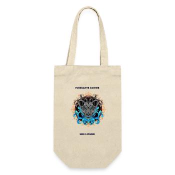 comme une lionne avec texte - Sac à bouteille - nature - Devant
