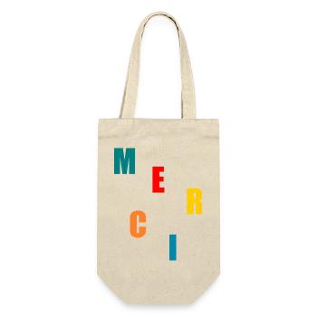 MERCI. MAÎTRESSE. MAÎTRE. MERCI MAÎTRESSE - Sac à bouteille - nature - Devant