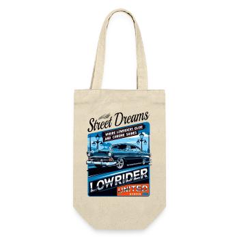 Lowrider Auto - Geschenkbeutel für Flaschen - Natur - Vorne