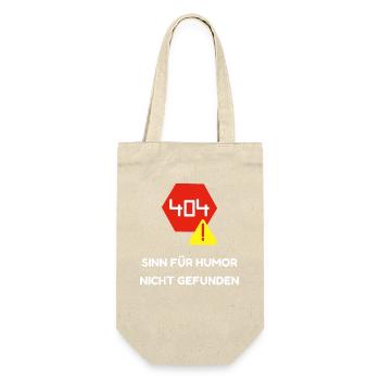 Humor im Code: Eine visuelle Fehlermeldung - Geschenkbeutel für Flaschen - Natur - Vorne