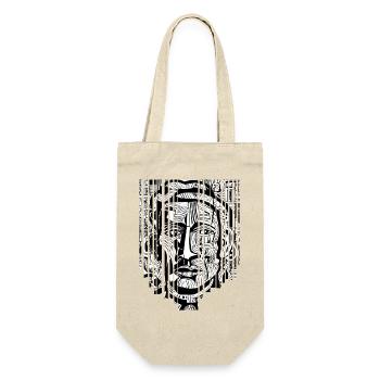 "Modern Mystic - Black and White Art Shards" - Gift Bag for Bottles - nature - Front