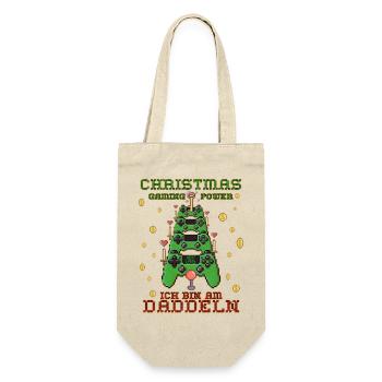 Gamer - Geschenkbeutel für Flaschen - Natur - Vorne