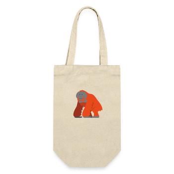 Der Weise Orang-Utan - Geschenkbeutel für Flaschen - Natur - Vorne