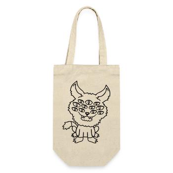 Chat Démon Beaucoup d’yeux Diable Enfer Monstre maléfique - Sac à bouteille - nature - Devant