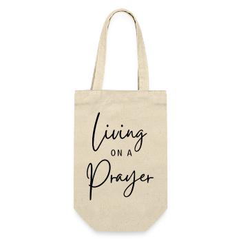 Livin on a Prayer - Gift Bag for Bottles - nature - Front