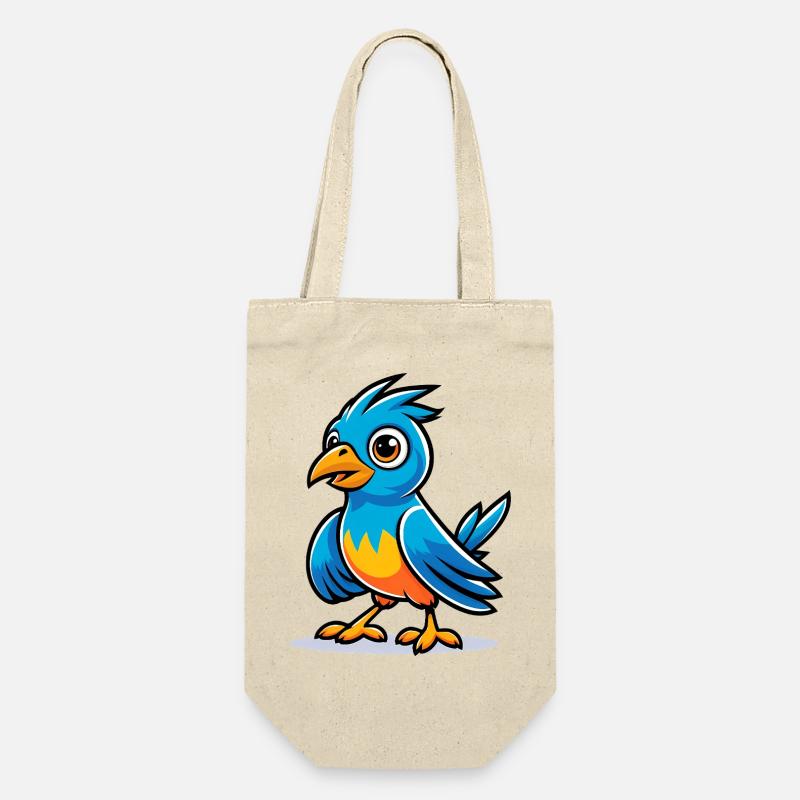 Blue Bird - Gift Bag for Bottles - nature