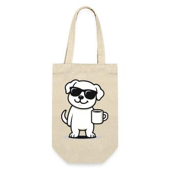 Coffee Pup - Gift Bag for Bottles - nature - Front