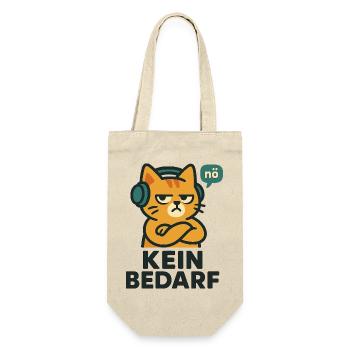 Pas besoin – Nope chat avec des écouteurs - Sac à bouteille - nature - Devant