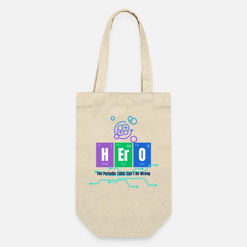 Periodic table and atoms - Gift Bag for Bottles - nature