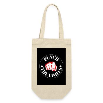 Punch the Limits Emblem - Geschenkbeutel für Flaschen - Natur - Vorne