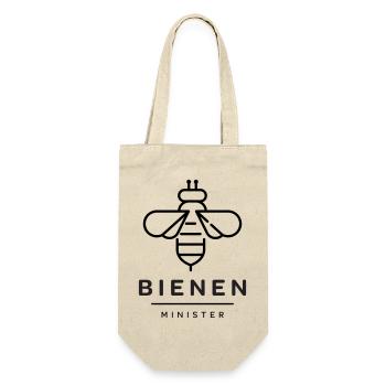 Bienenminister_ZW - Gift Bag for Bottles - nature - Front