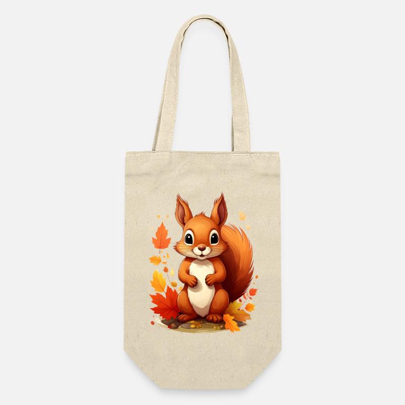 Écureuil mignon en automne - Sac à bouteille - nature