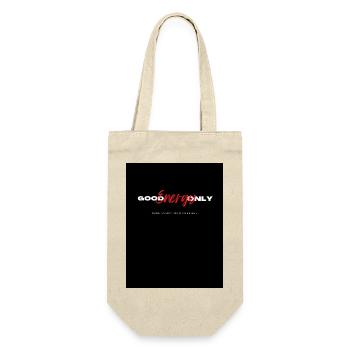 Positive Energie Motivation Grafikdesign - Geschenkbeutel für Flaschen - Natur - Vorne