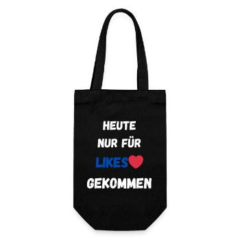 Likes Social Media - Gift Bag for Bottles - black - Front