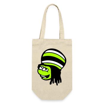 Frog Reggae Music Rasta Hair Hat Jamaica Fun - Gift Bag for Bottles - nature - Front