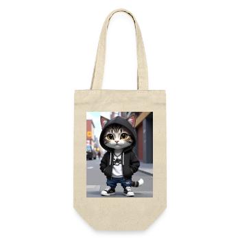 City Cat Hoodie Streetwear - Sac à bouteille - nature - Devant