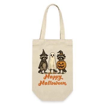Halloween Raccoons Ghostly Halloween  - Gift Bag for Bottles - nature - Front