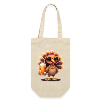 Dinde de Thanksgiving avec lunettes de soleil - Sac à bouteille - nature - Devant