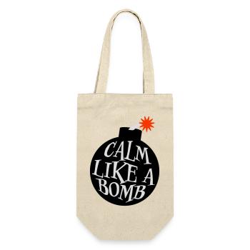 Calm Like Bomb Paradox Irony Humor Explosive Joke - Gift Bag for Bottles - nature - Front