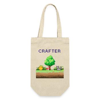 Pixel Crafter Waldabenteuer - Geschenkbeutel für Flaschen - Natur - Vorne