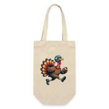 Thanksgiving Football Turkey - Gift Bag for Bottles - nature - Front