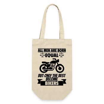 All men are born equal Motorcyclists - Gift Bag for Bottles - nature - Front