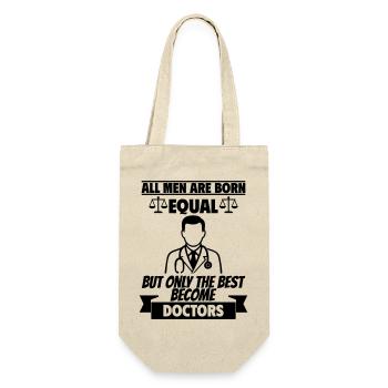 All men are born equal Doctor - Gift Bag for Bottles - nature - Front
