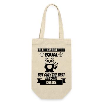 All men are born the same dads - Gift Bag for Bottles - nature - Front
