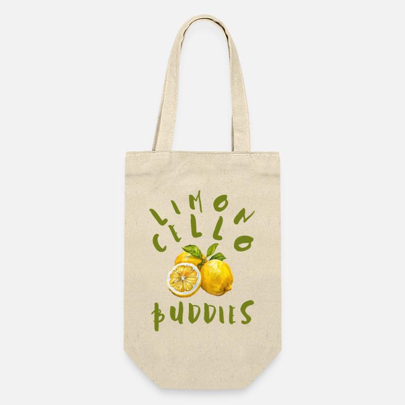 Limoncello Buddies - Geschenkbeutel für Flaschen - Natur