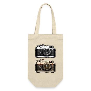Duo de deux appareils photo vintage - Sac à bouteille - nature - Devant