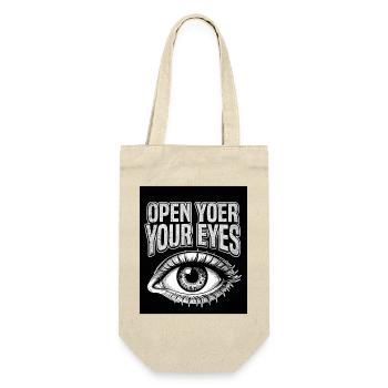 Open Your Eyes Eye Graphic - Gift Bag for Bottles - nature - Front