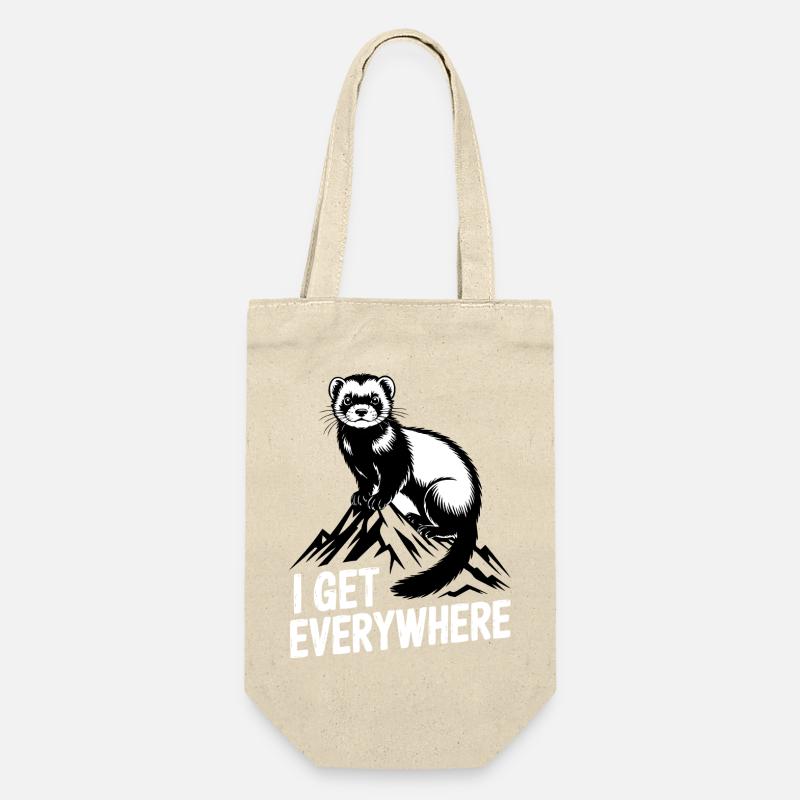 Ferret I Get Everywhere - Gift Bag for Bottles - nature